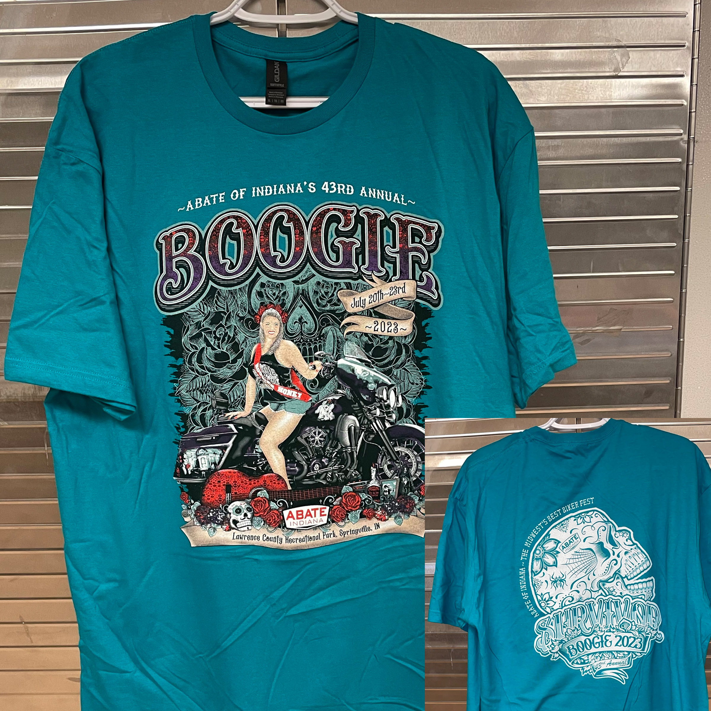Teal Boogie Shirt Unisex XL - Click Image to Close